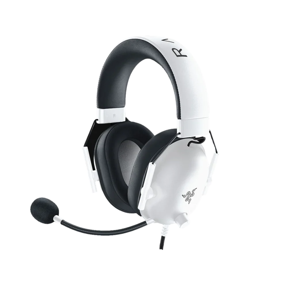 Razer BlackShark V2 X אוזניות צבע לבן