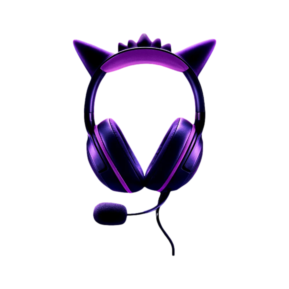 Razer KRAKEN KITTY V2 Pokemon Gengar Edition אוזניות