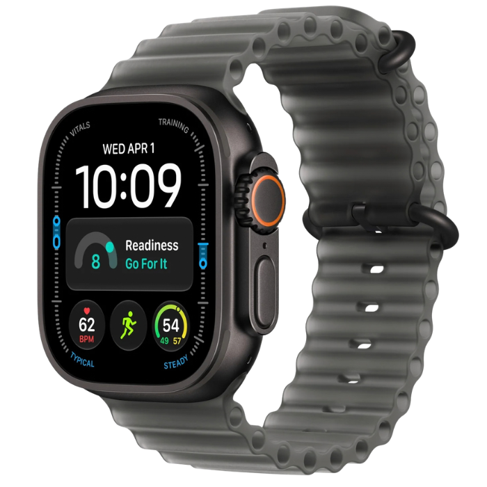 Apple Watch Ultra 4 Ocean Band 49mm Titanium Case GPS + Cellular שעון חכם יבואן רשמי