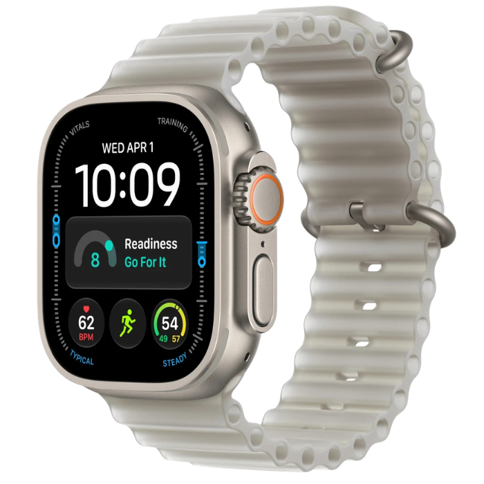Apple Watch Ultra 4 Ocean Band 49mm Titanium Case GPS + Cellular שעון חכם יבואן רשמי