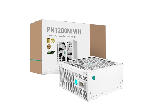 ספק כוח DeepCool Gamer Storm PN1200M WH 1200W Gold Fully Modular PCIe 5.1 White