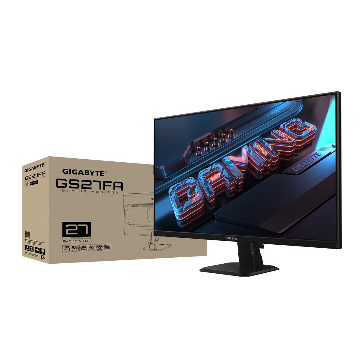 מסך גיימינג Gigabyte GS27FA 27 Inch FHD SS IPS 1Ms 180Hz