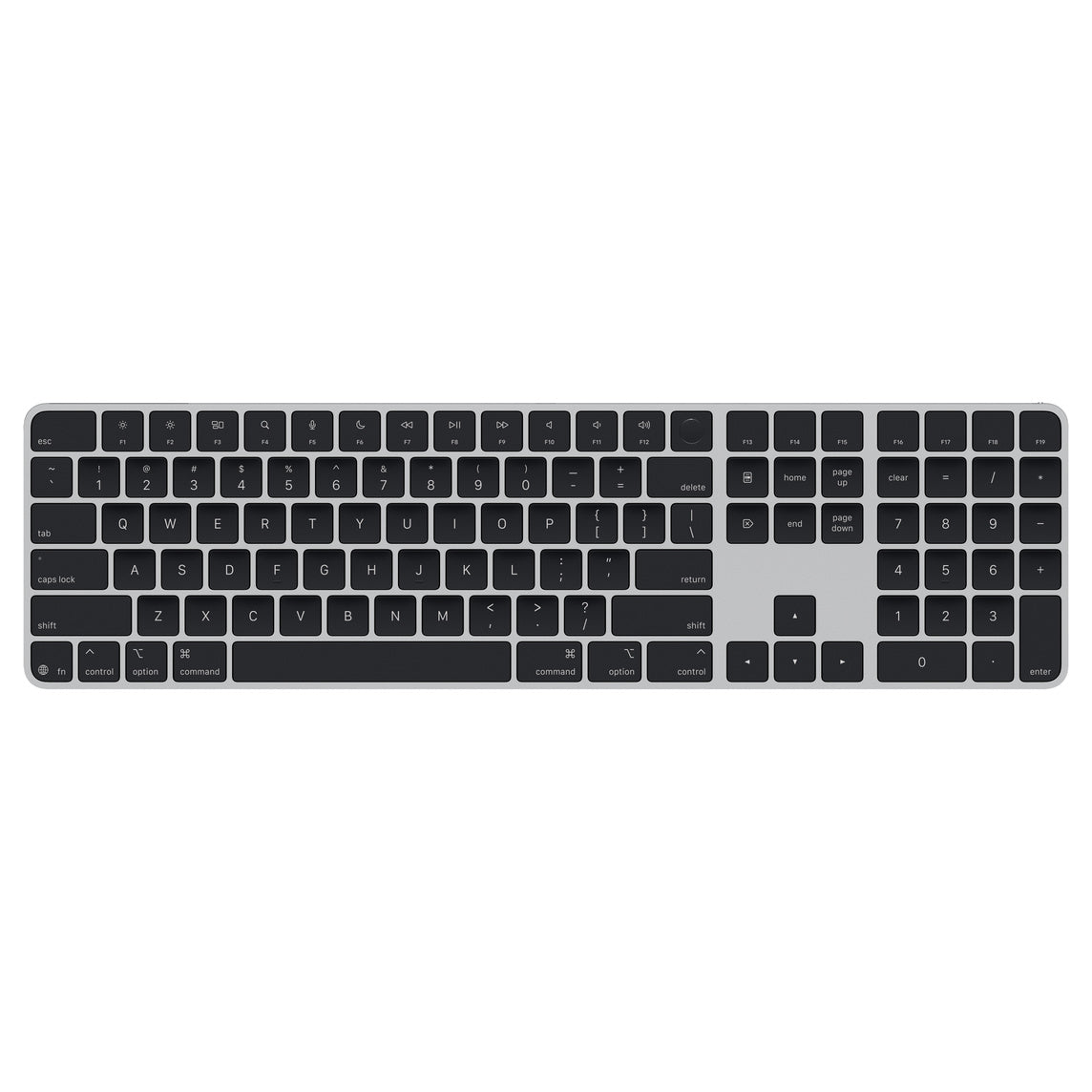 מקלדת Apple Magic Keyboard עם Touch ID ומקלדת נומרית עברית שחור – יבואן רשמי