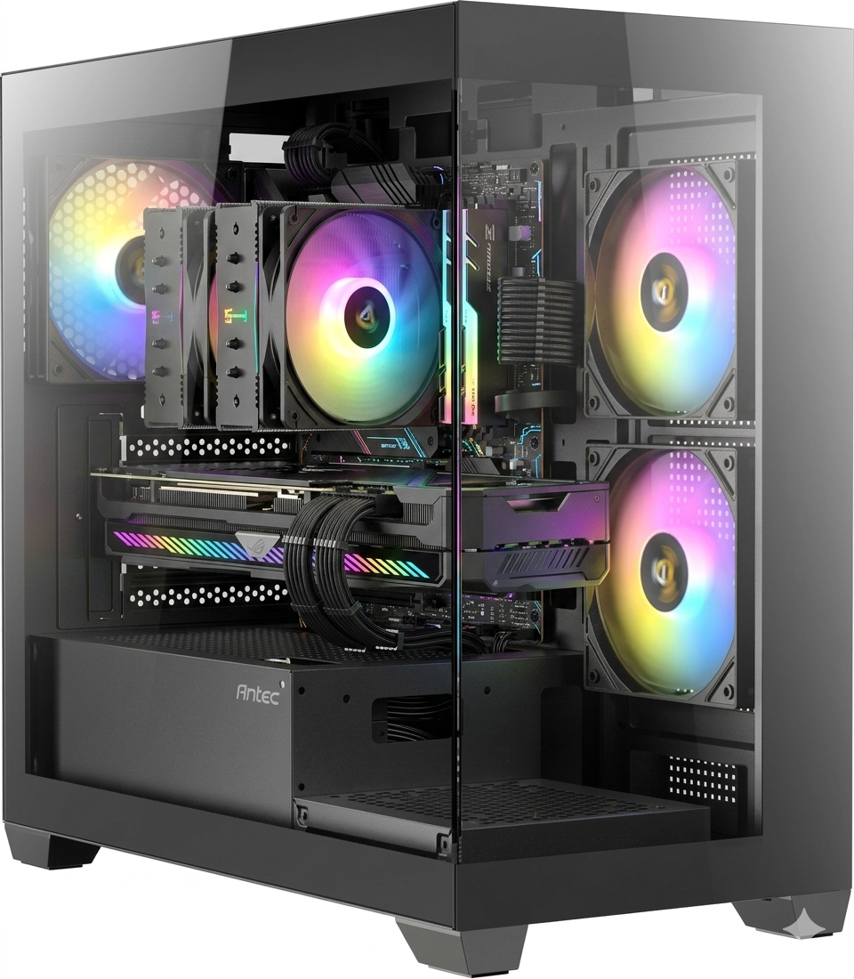 מחשב גיימינג CX300M ARGB עם AMD Ryzen 5 7500F, RTX 5060, 16GB DDR5 ו־1TB NVMe
