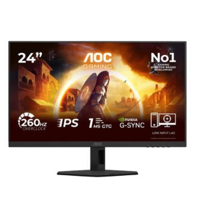 AOC 24G4ZRE IPS FHD G-SYNC 23.8" 240 Hz מסך גיימינג