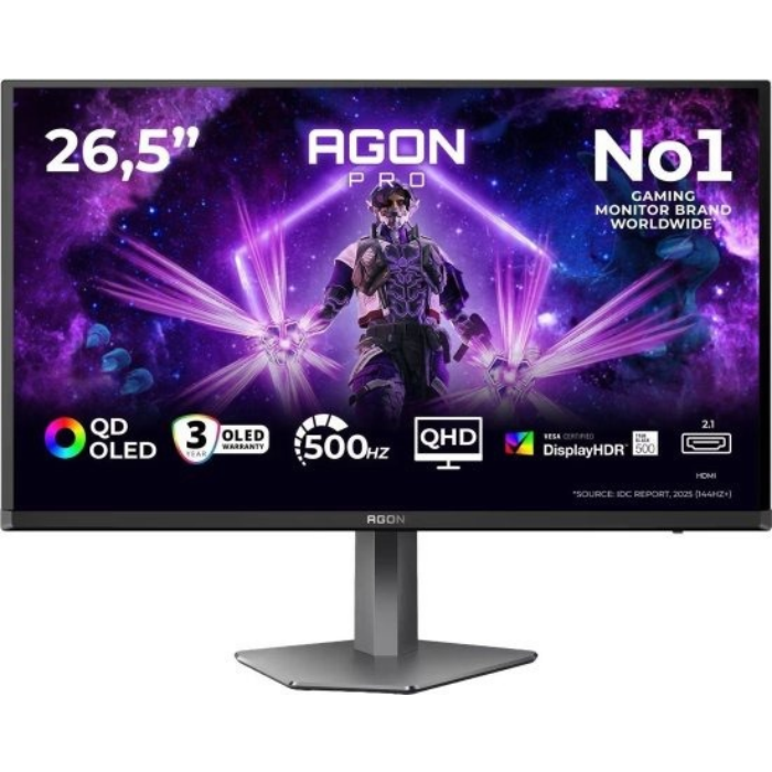 AOC AG276QKD2 AGON PRO QD OLED QHD 26.5" 500 Hz מסך