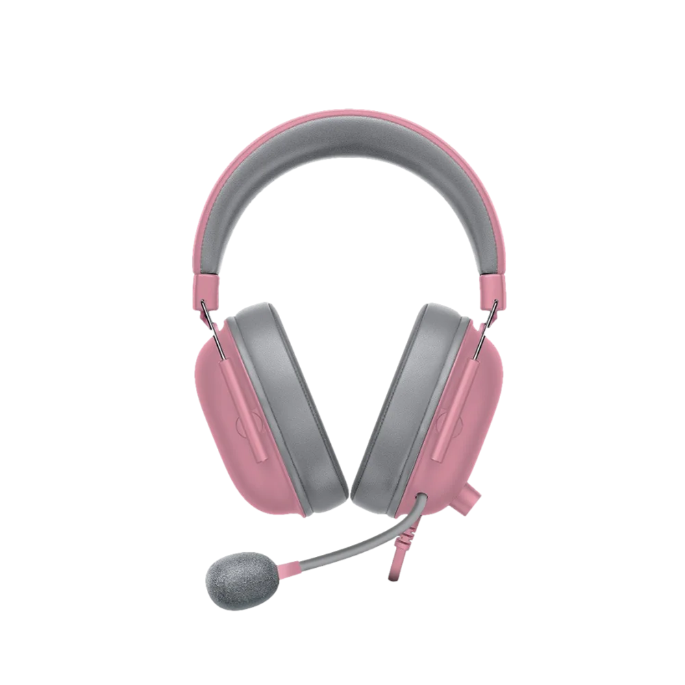 Razer BlackShark V2 X אוזניות צבע ורוד