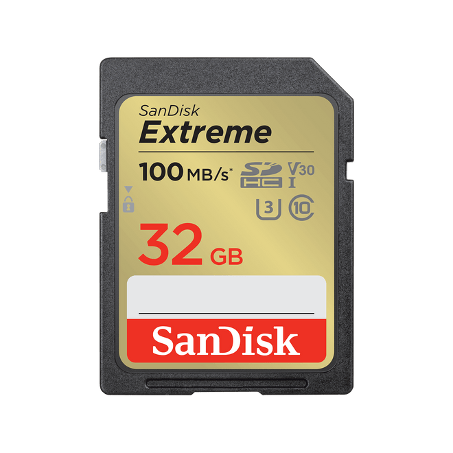 כרטיס זיכרון SanDisk Extreme SDHC 32GB