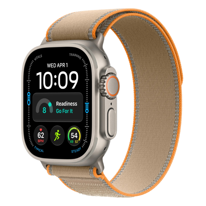 Apple Watch Ultra 4 Trail Loop Band 49mm Titanium Case GPS + Cellular שעון חכם יבואן רשמי