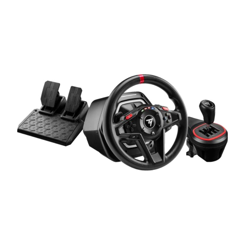 Thrustmaster T128X הגה מרוצים עם היזון חוזר ודוושות מגנטיות Xbox/PC