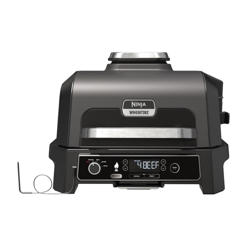 Ninja Woodfire Pro XL OG853 גריל חיצוני ומעשנה חשמלית עם טכנולוגיית Woodfire