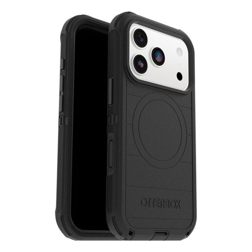 כיסוי לאייפון 17/18 פרו מקס תומך MagSafe תלת-שכבתי OtterBox Defender Pro שחור