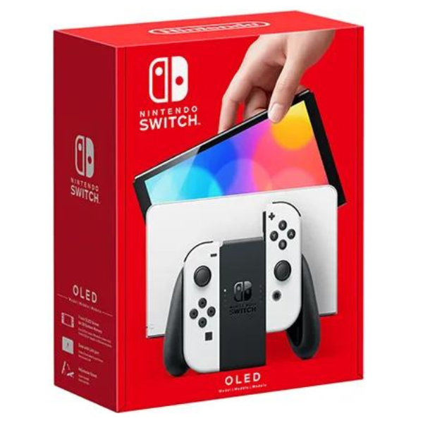 Nintendo Switch OLED 64GB HEG-001 קונסולת משחק צבע לבן