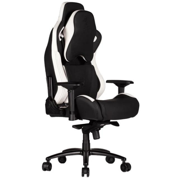 כיסא גיימרים צבע שחור/לבן Dragon GT DLX