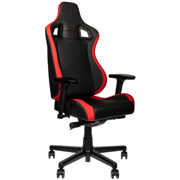 Noblechairs EPIC Compact Gaming Chair Black/Carbon/Red כיסא גיימינג בצבע שחור/קרבון/אדום