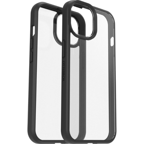 Otterbox React iPhone 15 כיסוי לטלפון בצבע שקוף מסגרת שחורה