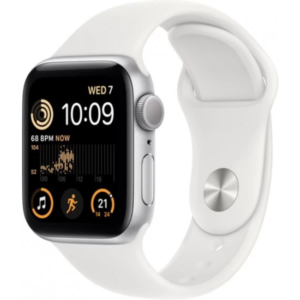 שעון חכם צבע לבן Apple Watch SE 2nd Gen 44mm Aluminum Case Sport Band GPS