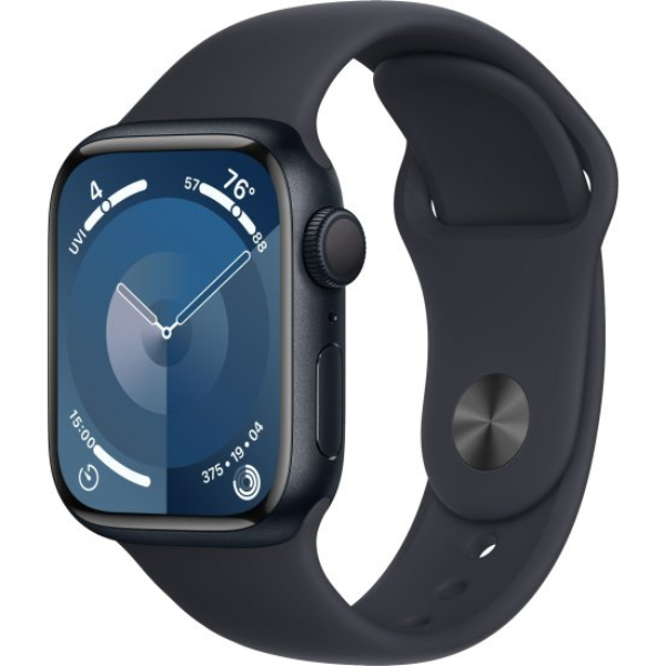 שעון חכם צבע שחור Apple Watch Series 9 GPS 41mm Midnight Aluminium Case