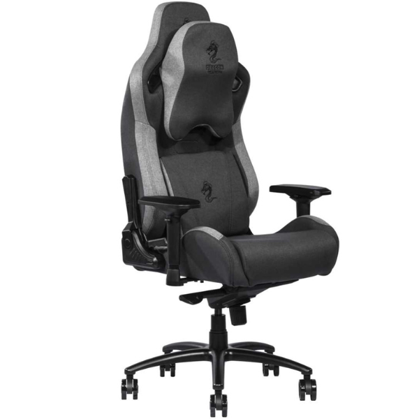 כיסא גיימינג Dragon GT Chair DLX Fabric Black+Grey